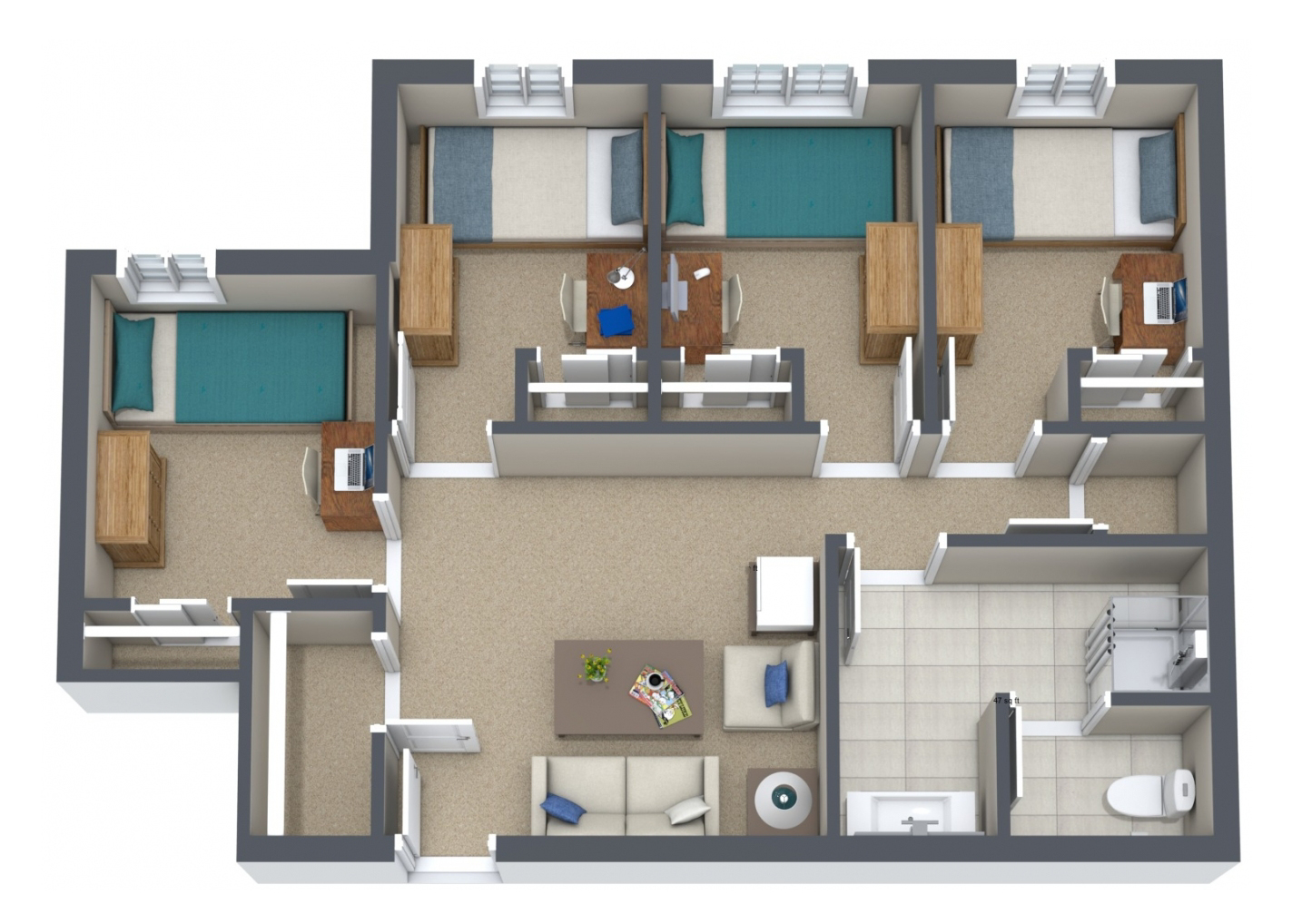 Hall Floor Plan, digital media, 11